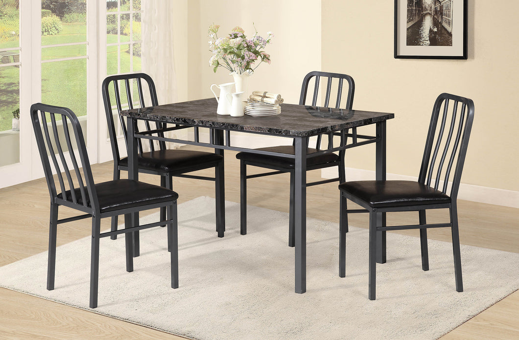 5-Pieces Marble Top Dinette