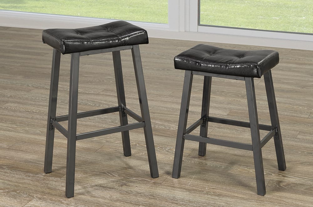 Japanese Wooden Barstools (2 Stools)