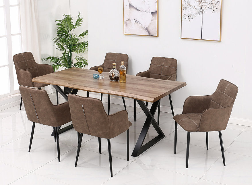 7 or 5 -Pieces Raw-Hide Dinette set