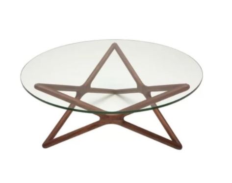 Triangle Glass Coffee Table